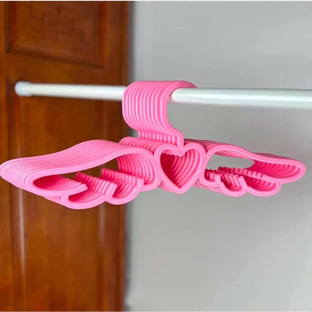 10 Angel heart Hangers Pink Wings girls womens bachelorette party bridal bride
